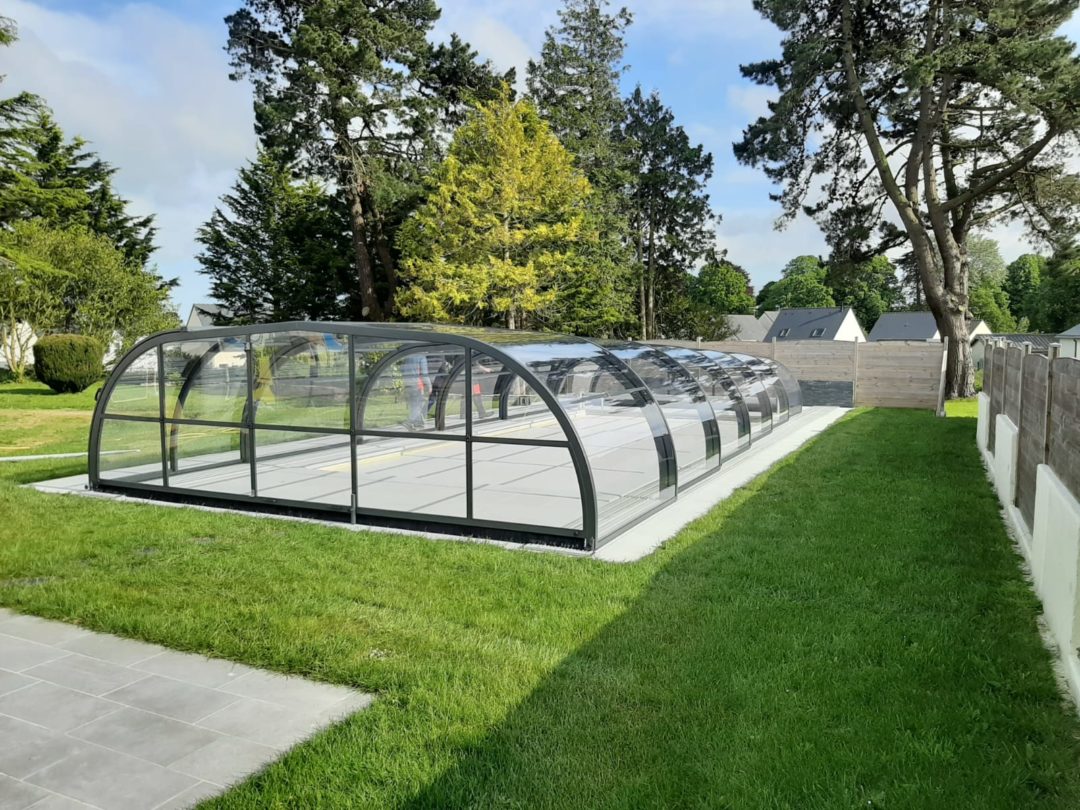 Réalisation Abris Piscine Mi-haut